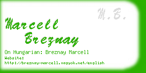 marcell breznay business card